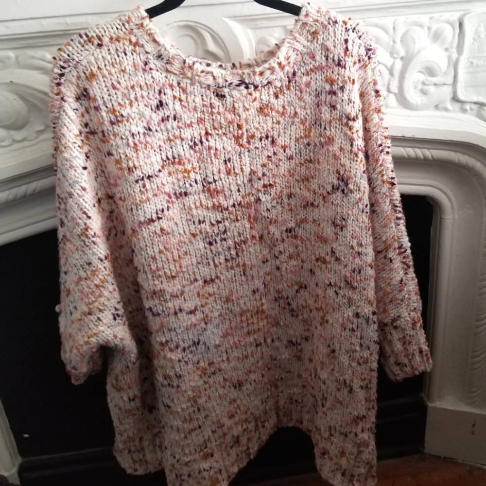 Loft Oversized Colorful Knit Sweater
